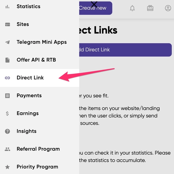 Finding the Direct Link Feature